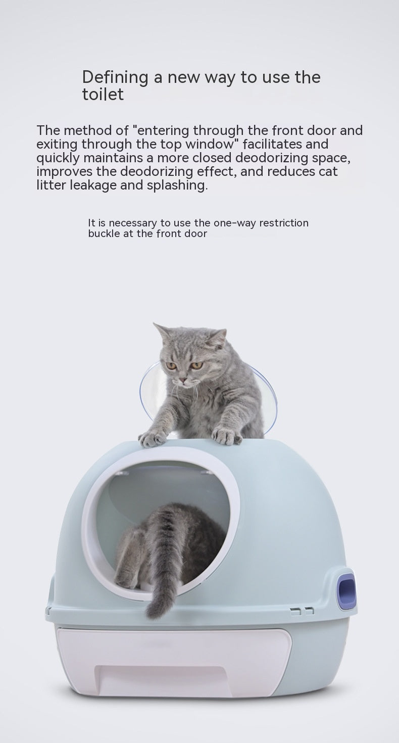 Troublemaker Top-in Fully Enclosed Litter Box