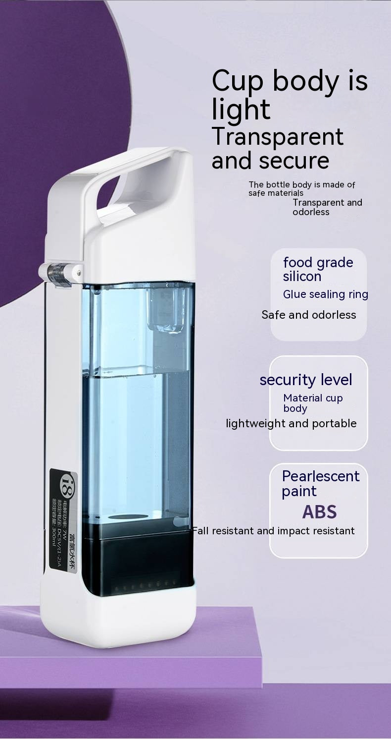 Tasse simple d'électrolyse de l'eau, séparation portative de l'hydrogène et de l'oxygène, tasse d'eau d'hydrogène