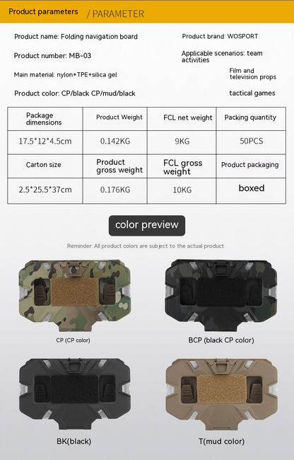 Soporte de navegación plegable para teléfono móvil, camuflaje táctico para exteriores