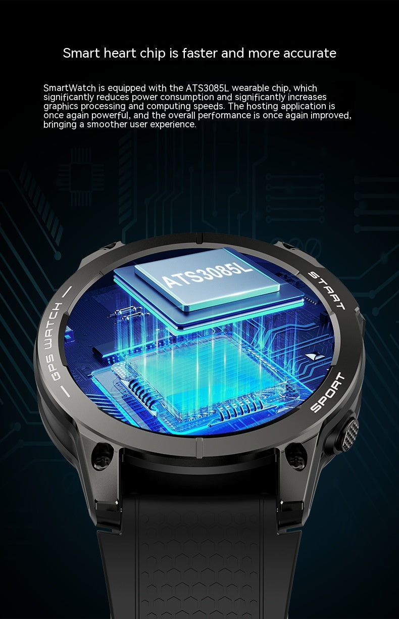 Montre intelligente d'appel sportif GPS extérieur S53