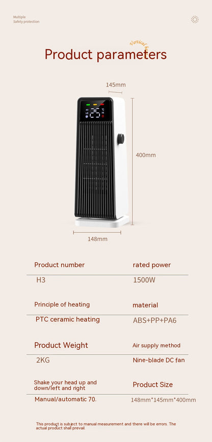 Pequeño aire acondicionado pies calientes manos calientes eléctrico