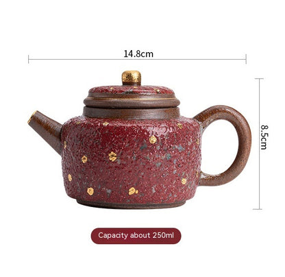 Rock Mine Painted Pottery Drawing Jinde Zhong Pot Stoneware Handmade Teapot