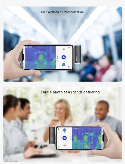 Imagerie thermique de téléphone portable de thermométrie industrielle