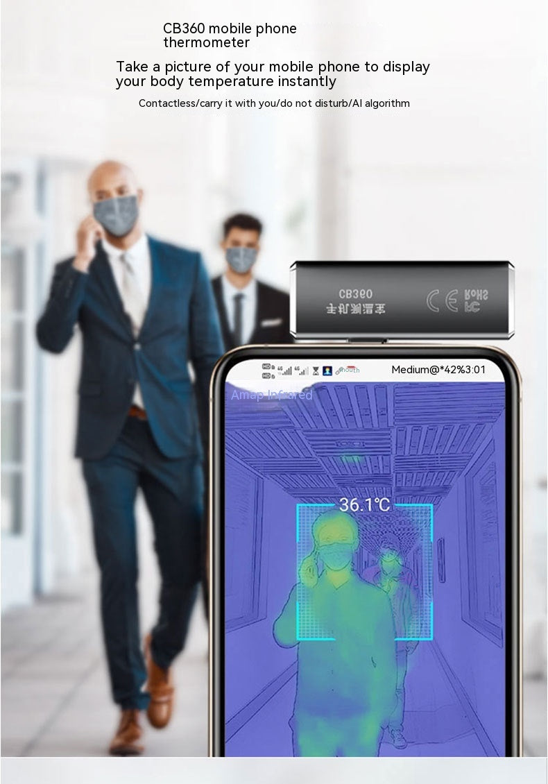 Industrial Thermometry Mobile Phone Thermal Imaging