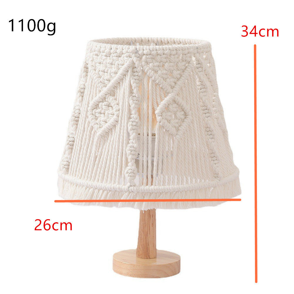 Nordic Style Hand-woven Table Decorative Bedroom Bedside Lamp