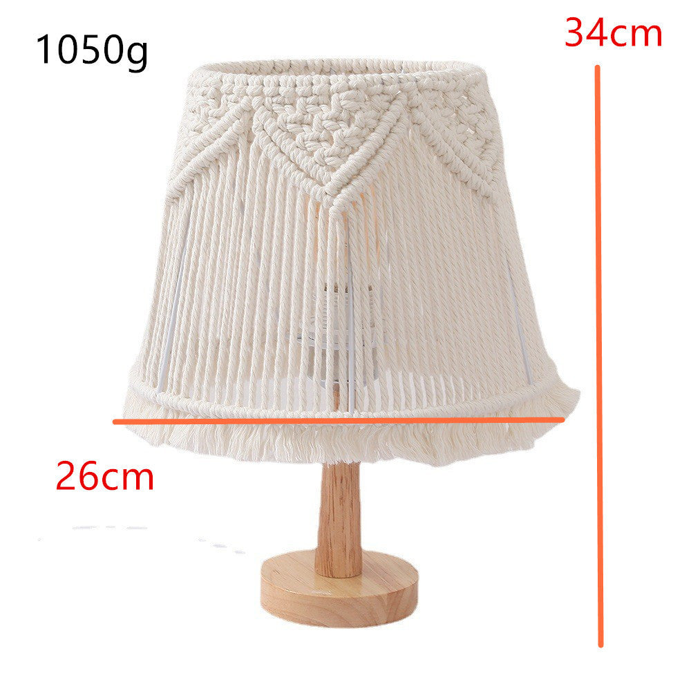 Nordic Style Hand-woven Table Decorative Bedroom Bedside Lamp