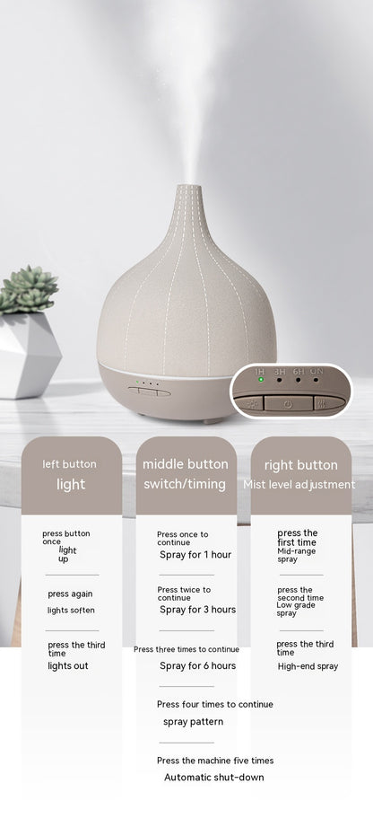 Handmade Cement Atomization Mute Humidifier Household Mini Ultrasonic Aroma Diffuser