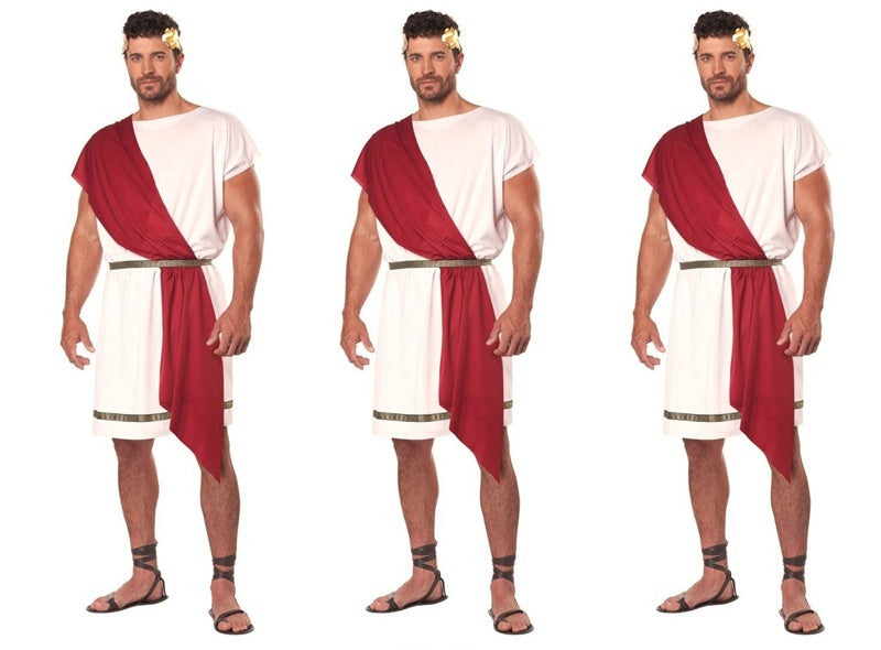 Costume de gladiateur du roi grec antique pour Halloween Cosplay, tenue de couple, costume de scène