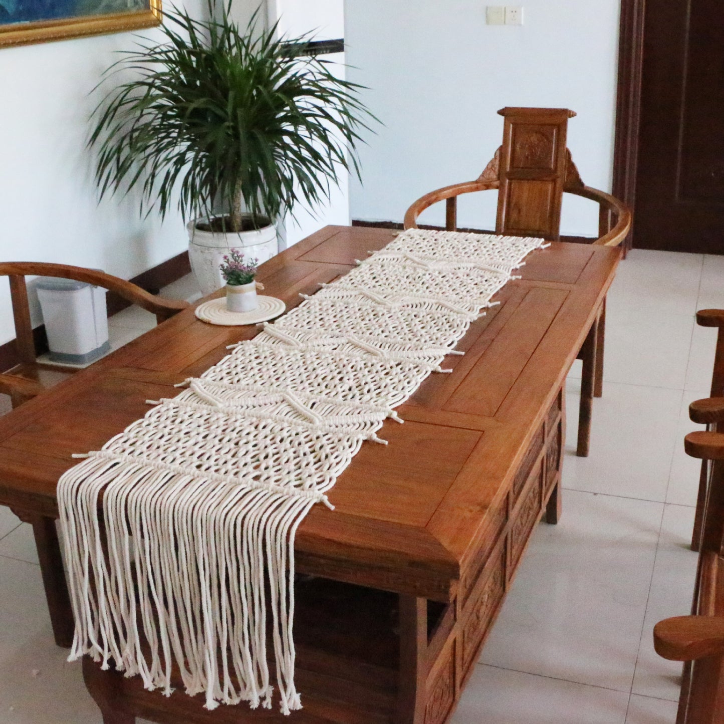 Bohemian Style Hand-woven Table Runner