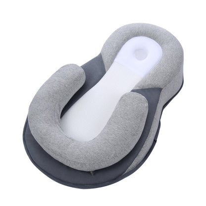 Almohada para bebé recién nacido, protección de algodón segura, previene la forma plana de la cabeza del bebé, cápsula para dormir, cuna antivuelco, ropa de cama, alimentación