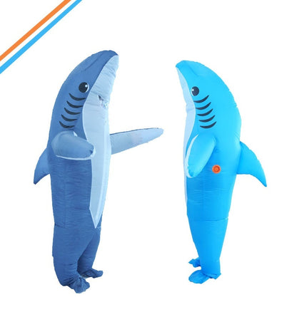 Cartoon Animal Dress Up Performance Wear Halloween Shark Inflatable Clothing