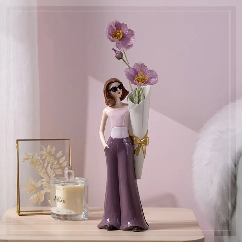 Modern Fashion Girl Table Decoration