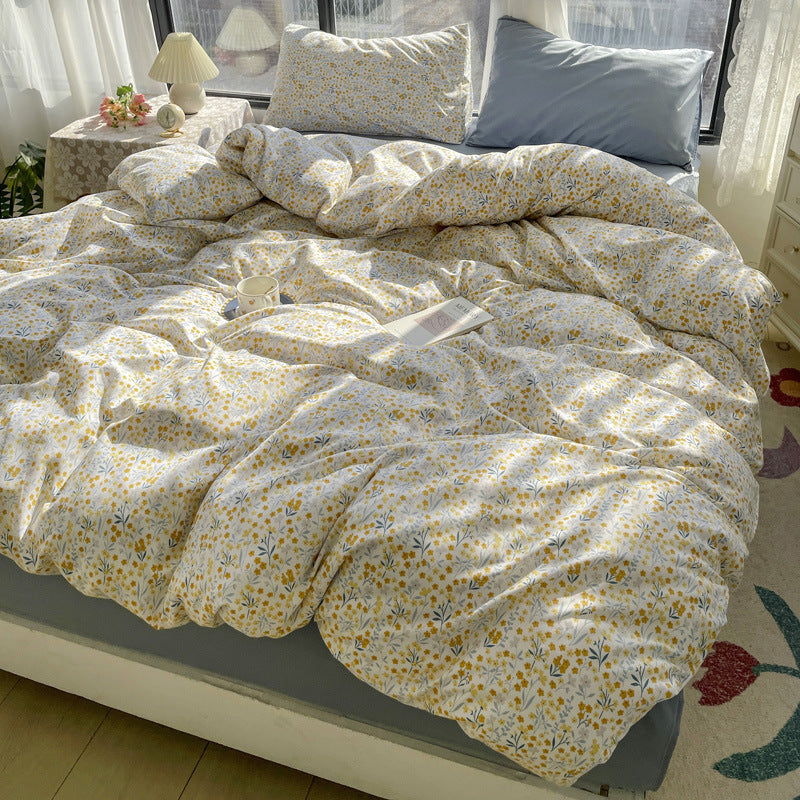 Small Floral Series Bed Sheet Quilt Cover Bedding