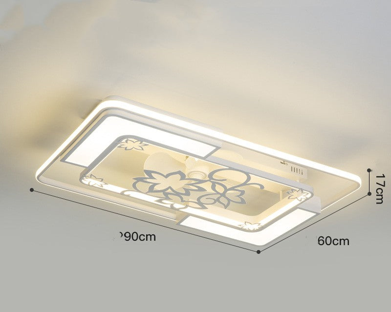 Lampe de plafond à ventilateur électrique invisible