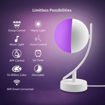 Lampe de table intelligente wifi sans fil