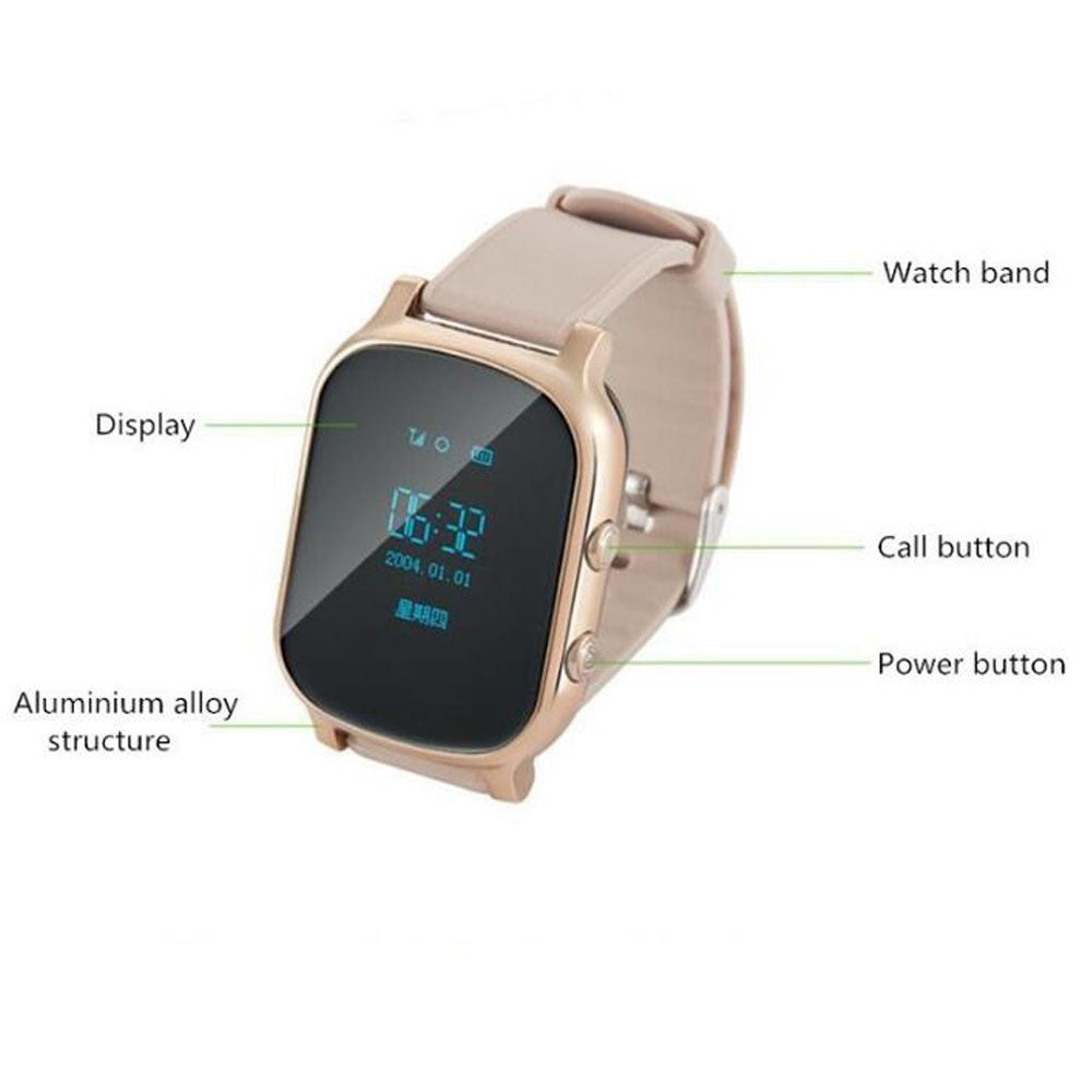 Reloj inteligente con posicionamiento GPS para niños T58