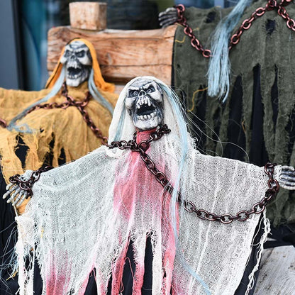 Cadena de accesorios para Halloween que cuelga decoraciones de fantasmas