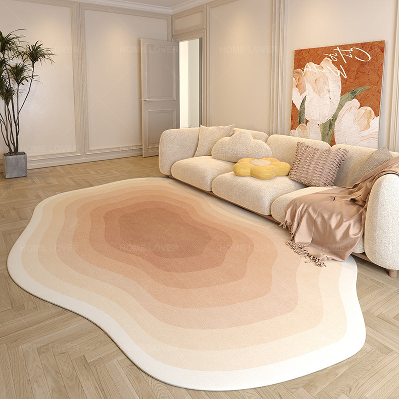 Tapis de ménage de chambre à coucher simple de forme irrégulière