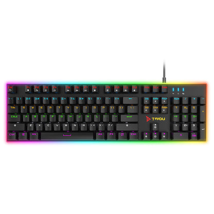 Teclado mecánico real RGB Internet café escritorio USB