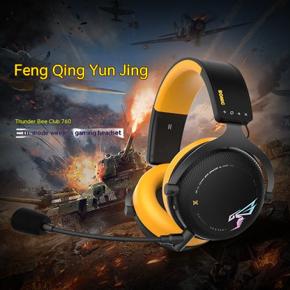 G760 Wireless Bluetooth Three-mode Headphone Head Mounted