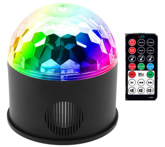 D 9 colores USB Bluetooth Control de sonido música bola mágica DJ luz de escenario