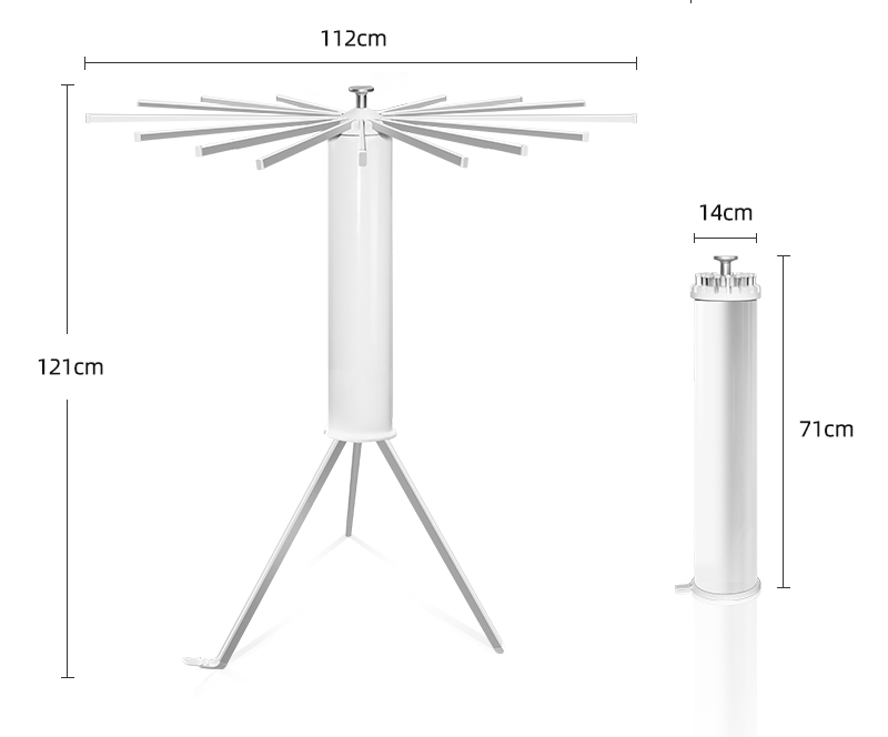 Étendoir à vêtements pliant au sol domestique