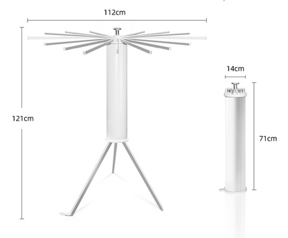 Étendoir à vêtements pliant au sol domestique