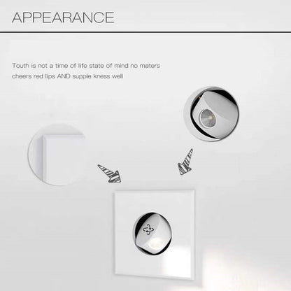 Modern Minimalist Bedside Wall Lamp Concealed Embedded Reading Lamp