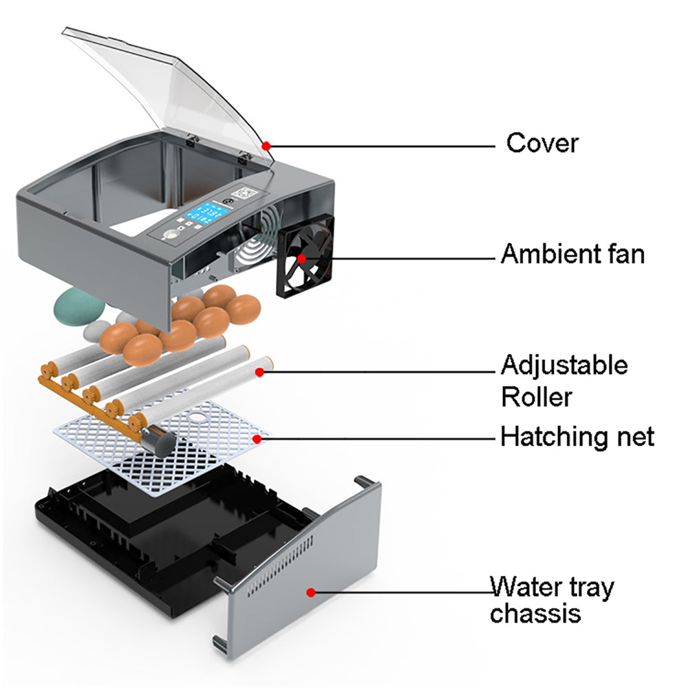 Boîte d'incubation intelligente entièrement automatique pour la maison