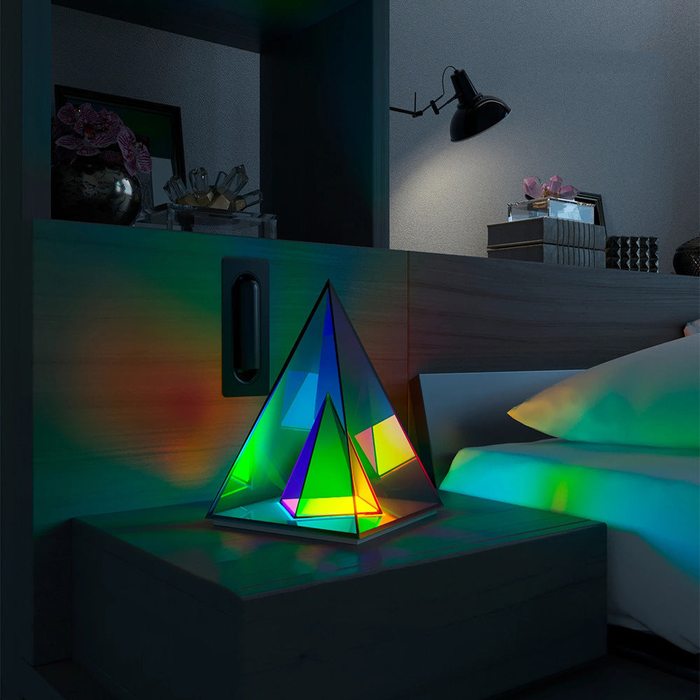 Lampe acrylique Cube LED couleur lampe de table Cube Box