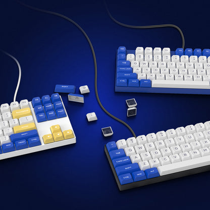 Teclado mecánico inalámbrico para juegos PBT Keycap de 184 teclas