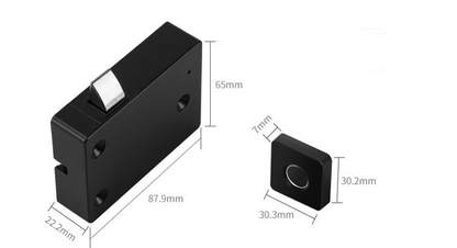 Cerradura eléctrica inteligente para muebles con huella dactilar, cerradura para cajón de gabinete