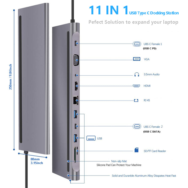 Station d'extension Hub pour ordinateur portable