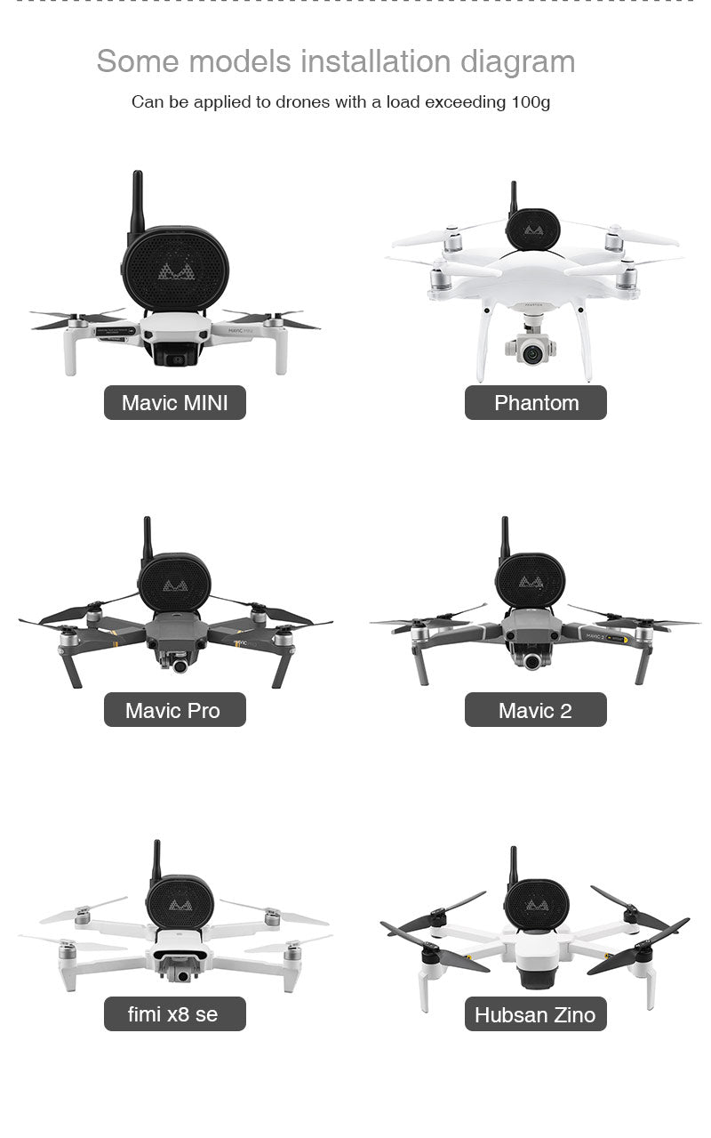 Mégaphone d'accessoires de drone