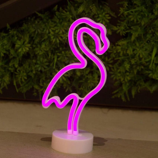 Lumière LED Flamant Rose