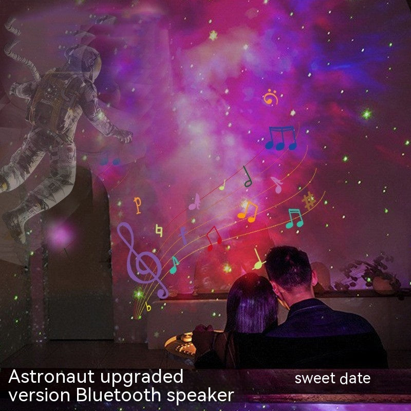 Starry Sky Ambience Light Rotating Music Astronaut Projection Lamp