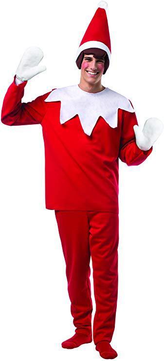 Halloween Elf Costumes On The Christmas Shelf