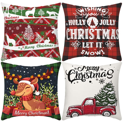 Home Decoration Printing Christmas Pillow Cover