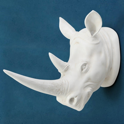 Tête de rhinocéros, décoration créative de style maison