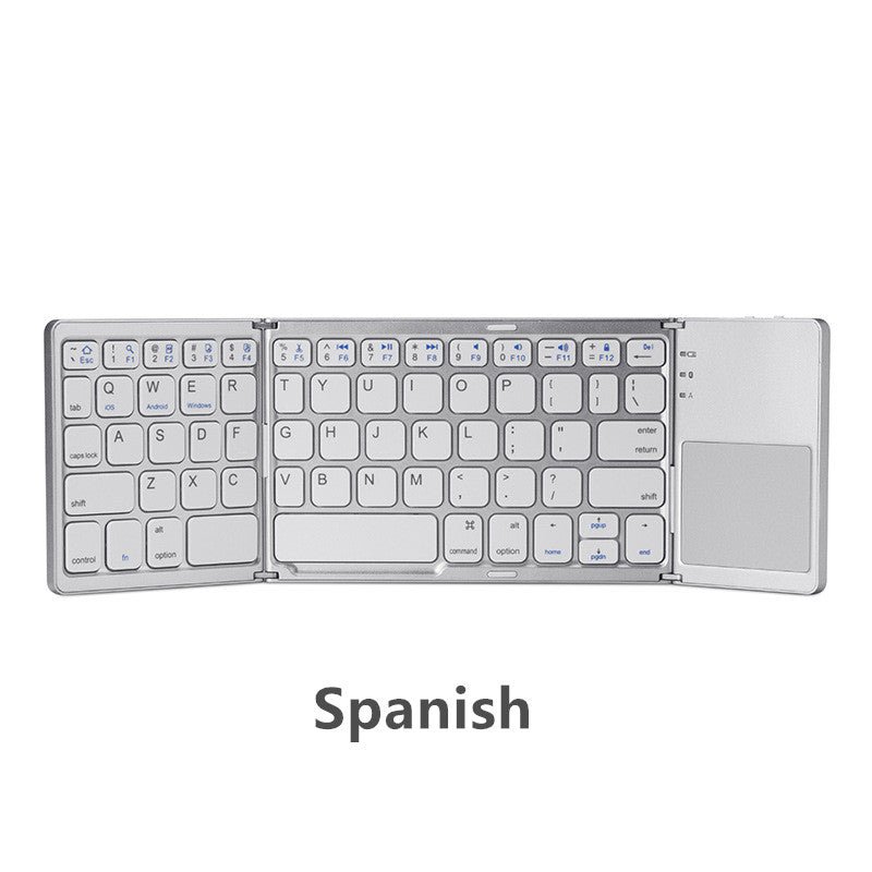 Teclado táctil plegable triple ultrafino