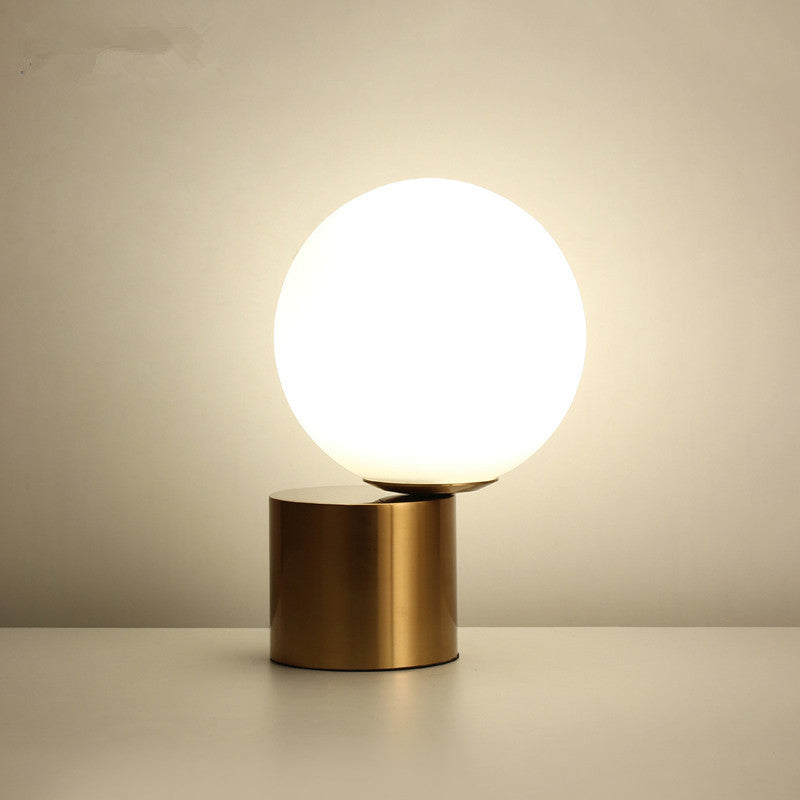 Simple Room Bedroom Decoration Glass Ball Table Lamp