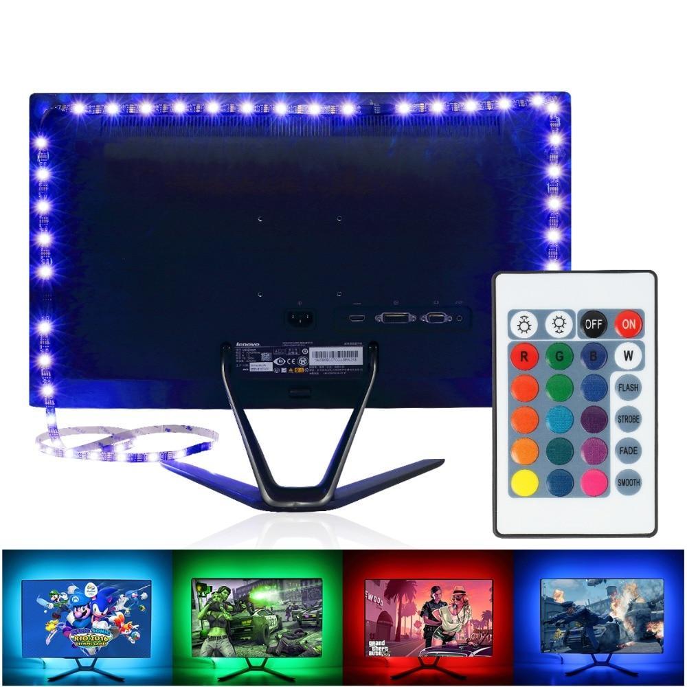 Tira LED que cambia de color con control remoto