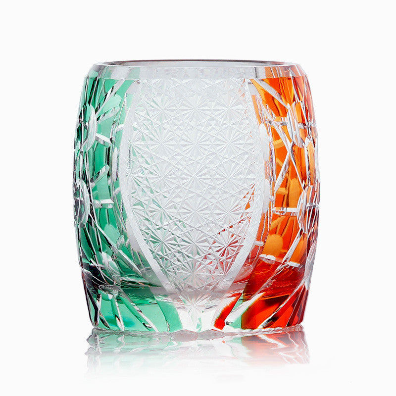 Lead-free Crystal Glass Hand Carved Cup