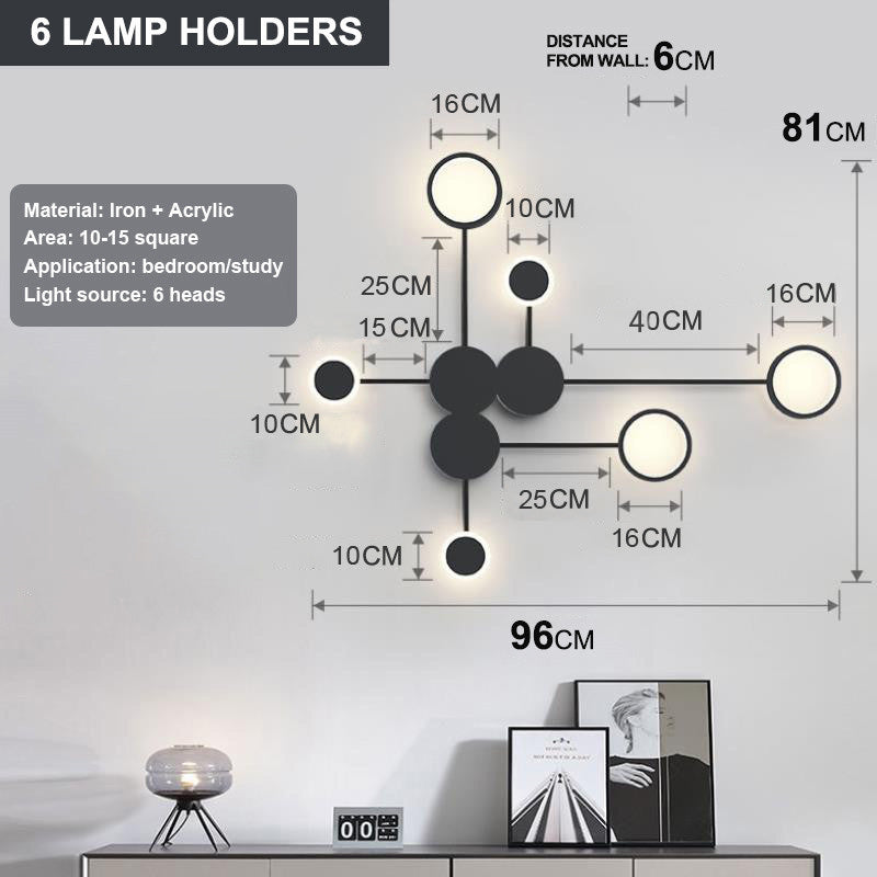 Lámpara de noche para dormitorio contratada Lámpara de pared de diseño