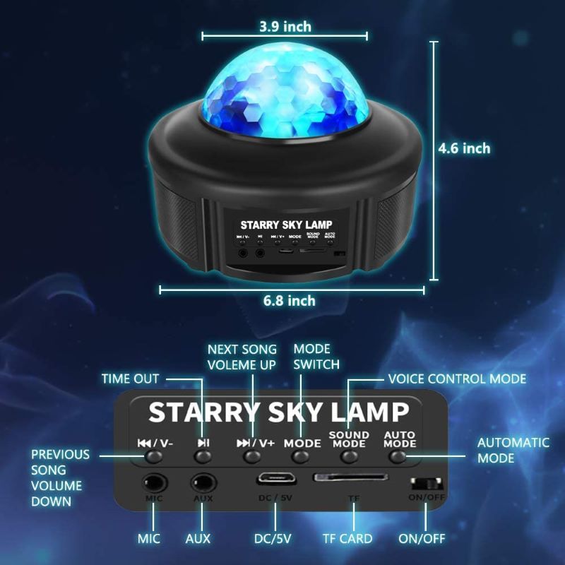 Projecteur de ciel étoilé de musique Bluetooth