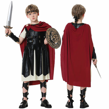 Costume d'Halloween gladiateur romain Cosplay Performance Wear