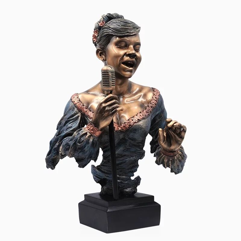 Music  Statue Resin Cold Cast Copper Artwork