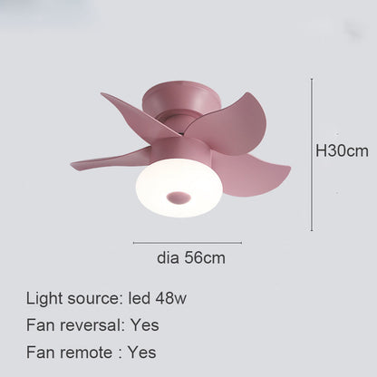 Intelligent Ceiling Fan Lamp In Children's Bedroom