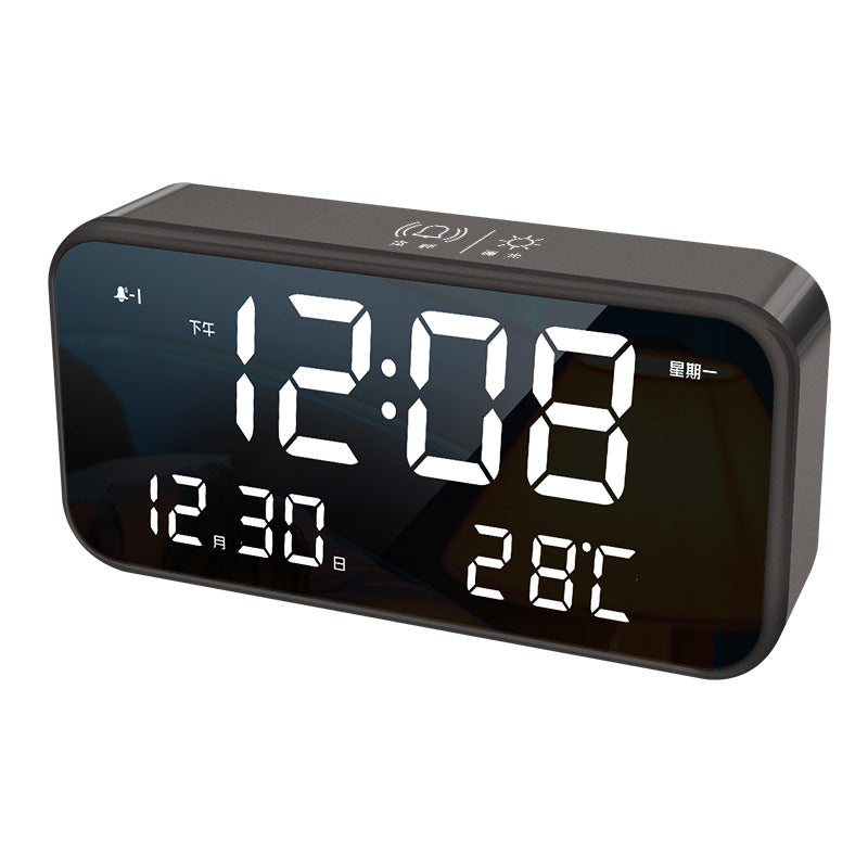 Reloj despertador electrónico con carga USB.