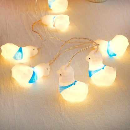 Lumières de Noël en forme de mouton